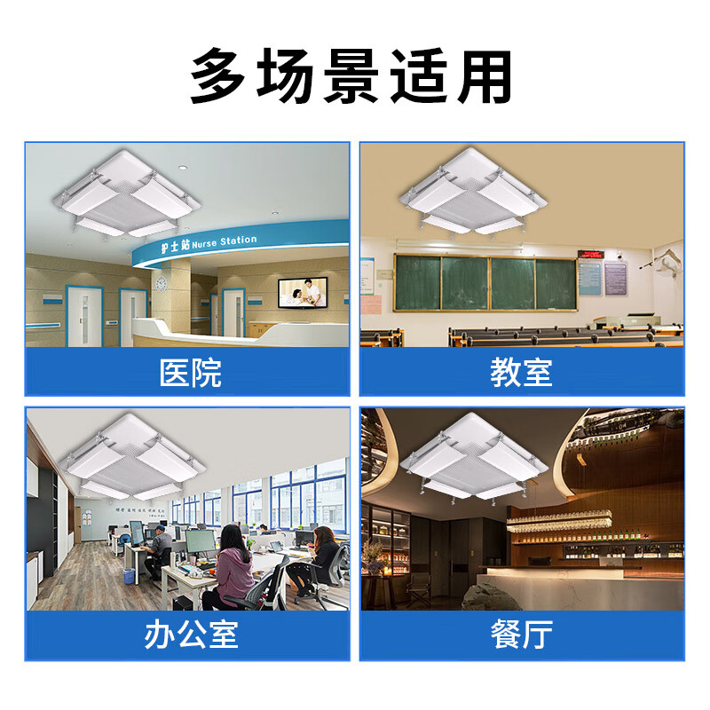 ProPre central air conditioning windshield, wind deflector, ceiling machine baffle, anti-direct blowing ceiling machine, four-side windshield, air outlet length within 60cm, single piece, universal style