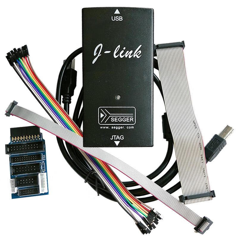 JLINK V8 V9 high-speed version debugger programmer emulator downloader new version J-LINK V9 v9 high configuration + adapter board + 7 types of lines