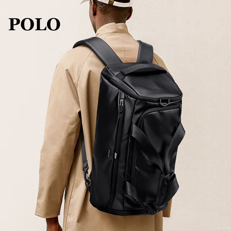 POLO travel bag men's sports fitness bag dry and wet separate luggage bag short-distance business trip luggage bag large capacity handbag