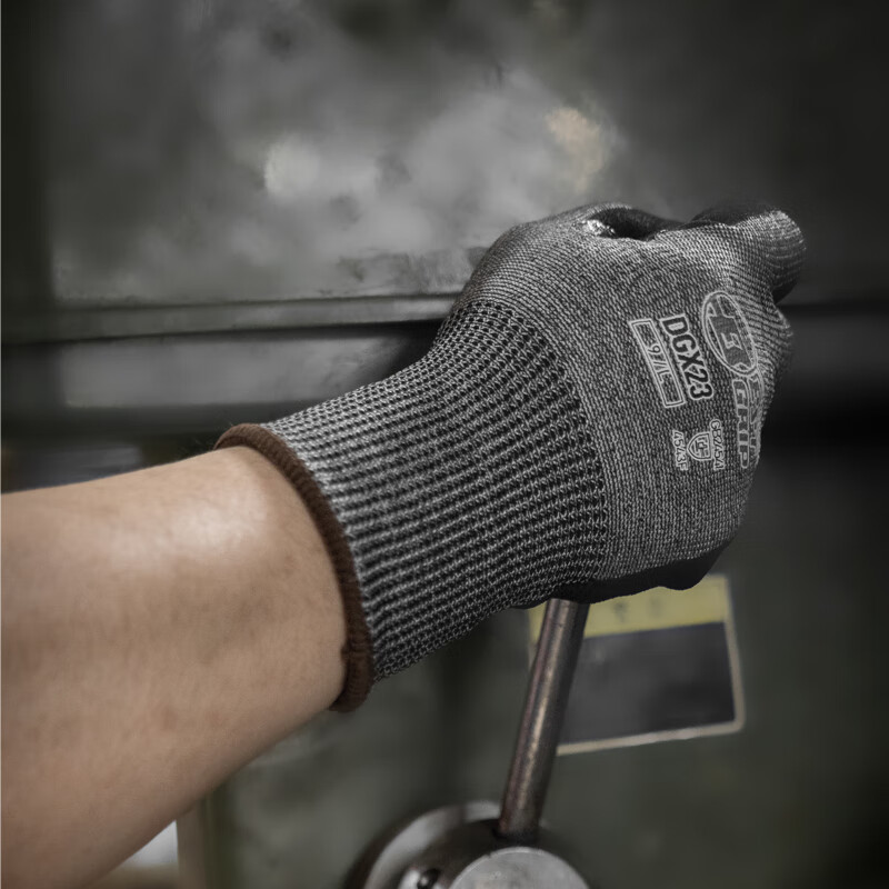 Henghui F-level anti-cut gloves Basalt anti-cutting anti-slip anti-puncture wear-resistant touch screen Woodworking anti-cut steel plate glass work protection DGX23
