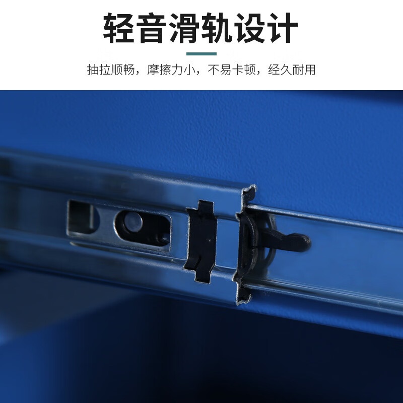 Huizhen heavy tool cabinet hardware parts workshop storage cabinet steel iron cabinet storage cabinet full blue HQ032 can be customized