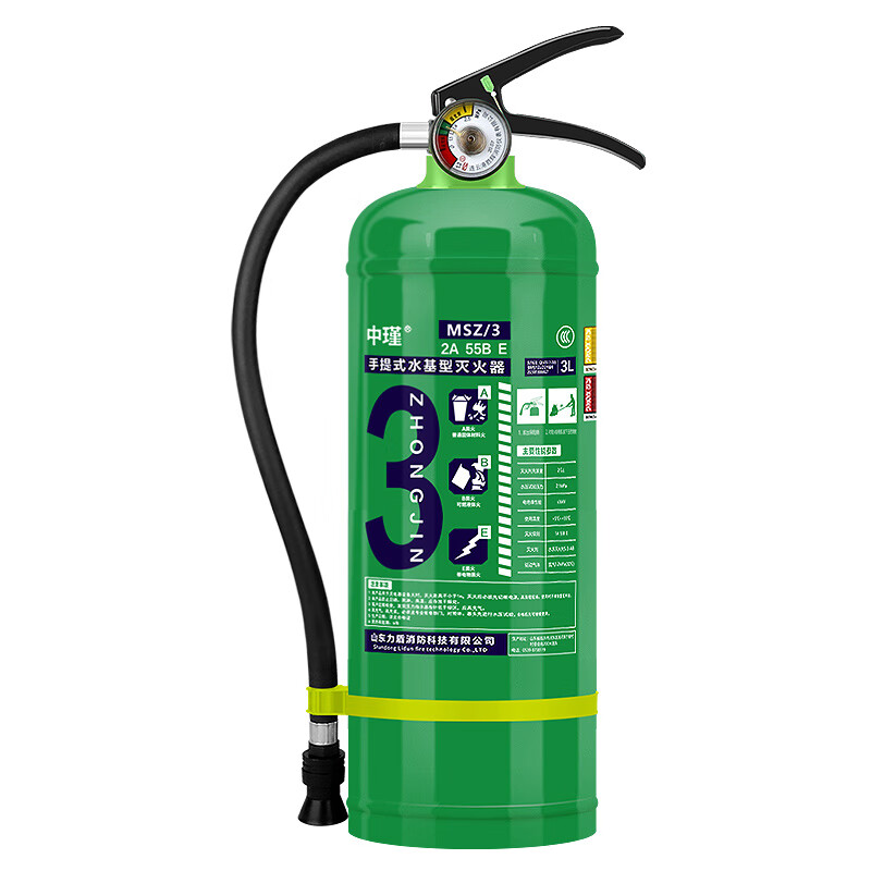 Water-based fire extinguisher for shop use, household car-mounted 3L6L3 liter anti-freeze foam cart 4kg, portable 950ML water-based (extinguishing oil and electric fires)