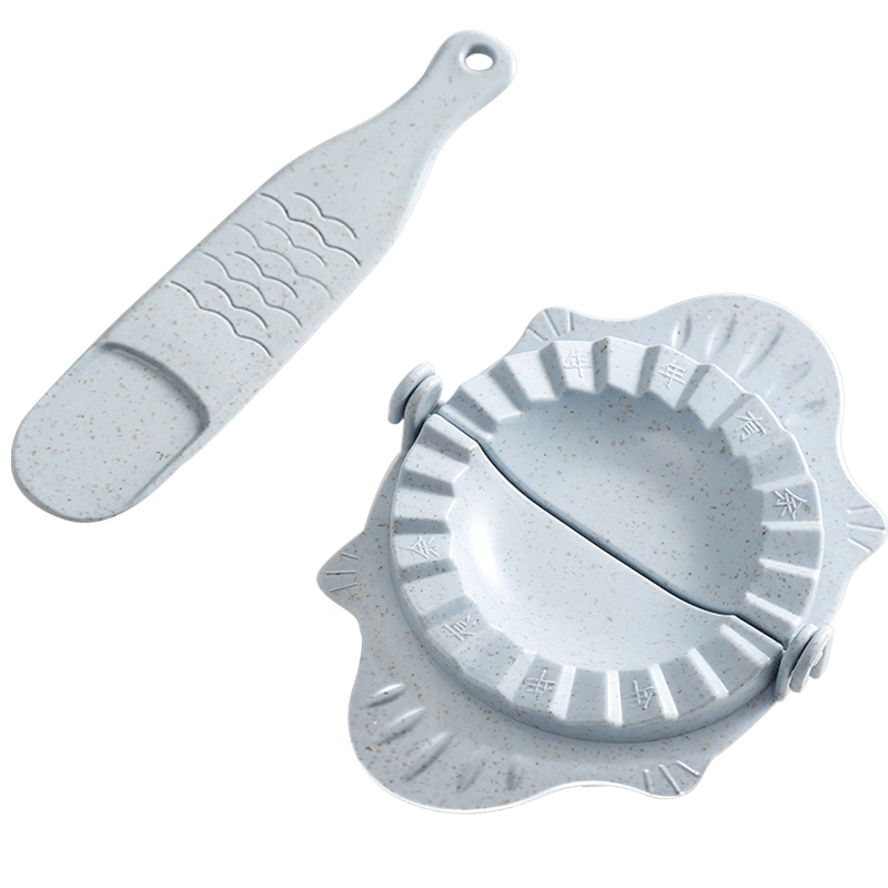 FANCYCHIC Dumpling Making Artifact Home Dumpling Wrap Mold Set Kitchen Tools Dumpling Tools Flower-shaped Dumpling Maker 2 Pack (1 Blue + 1 Pink)
