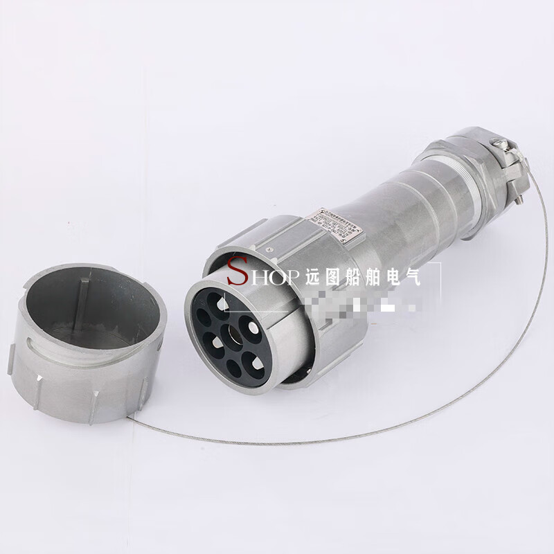 Marine aluminum alloy shore power plug and socket CTM3-4/63 high current 125/250/350A Jinding/250A shore power socket CCS certificate