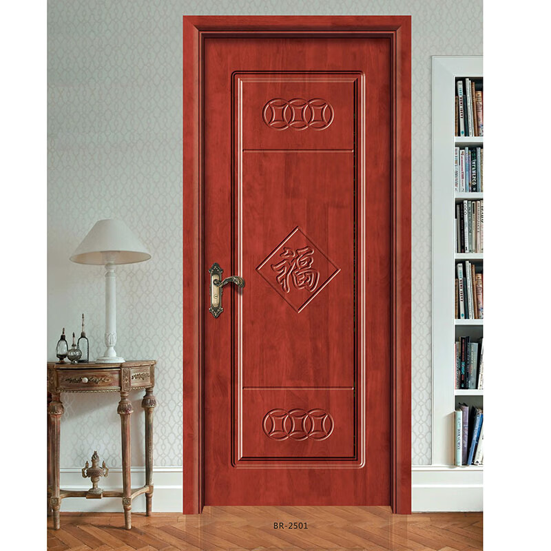 Customized room solid wood door, painted entry door, bedroom door, luxury carved oak entry door, interior door, relief style BR-2011