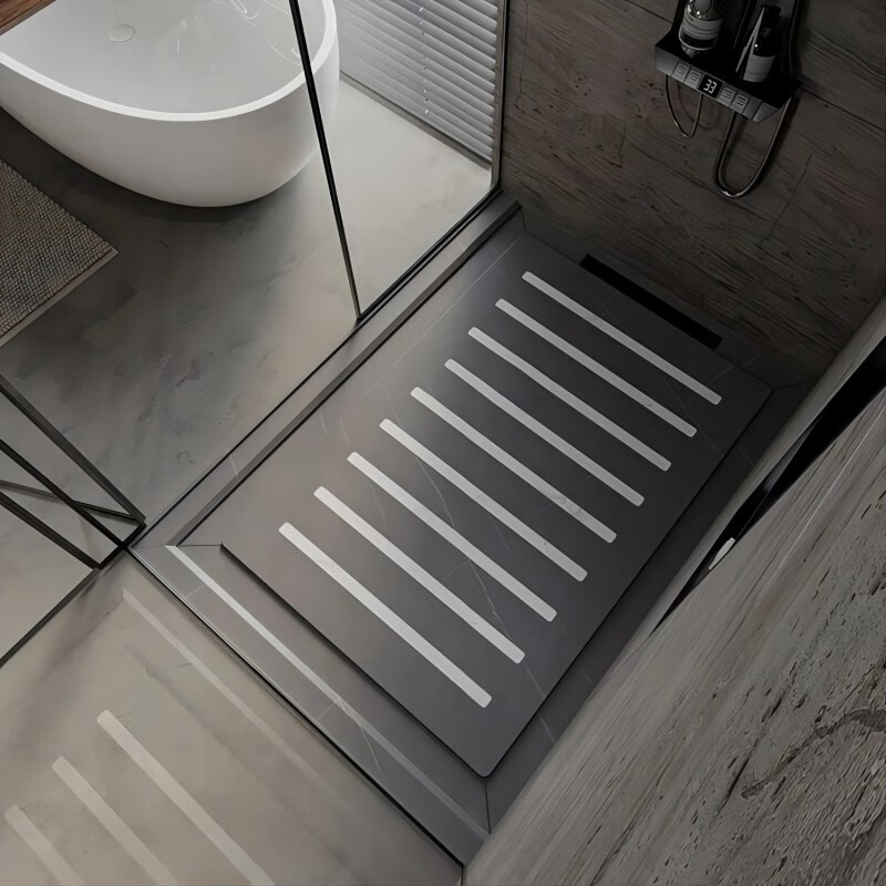 Fantasy Island bathroom sunken shower room slate shower board anti-slip stone bathroom floor stone bathroom foot pedal floor custom shower board 2-piece set no stone base square number 1.2