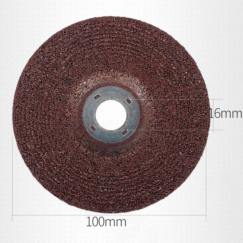An Junsheng angle grinder grinding disc 100 type angle grinding disc thickened grinding disc wear-resistant metal stainless steel grinding and polishing polishing disc red grinding disc thick 6mm 1 piece