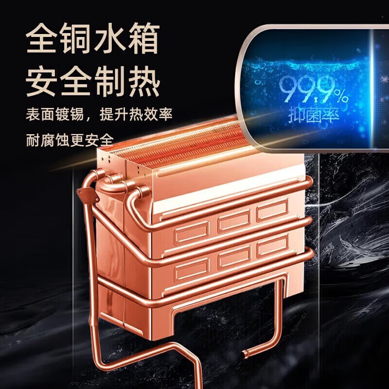 Crown Guangdong next day delivery gas model water heater gas natural gas liquefied gas 10,000 household battery model namely Rele 7L battery model + copper water tank + gas