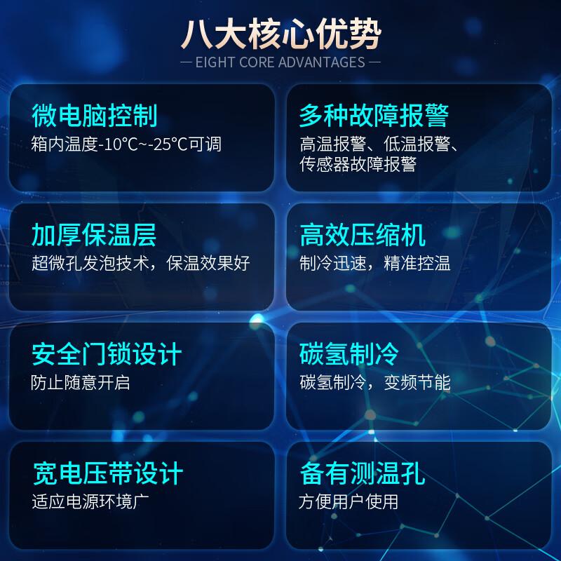 Aucma medical low-temperature freezer - 40 degrees biological research laboratory vertical medical refrigerator - 20 degrees pharmaceutical reagents lockable plasma vaccine quick-freezing cryogenic storage box 300 liters -10~-25 degrees DW-25L300