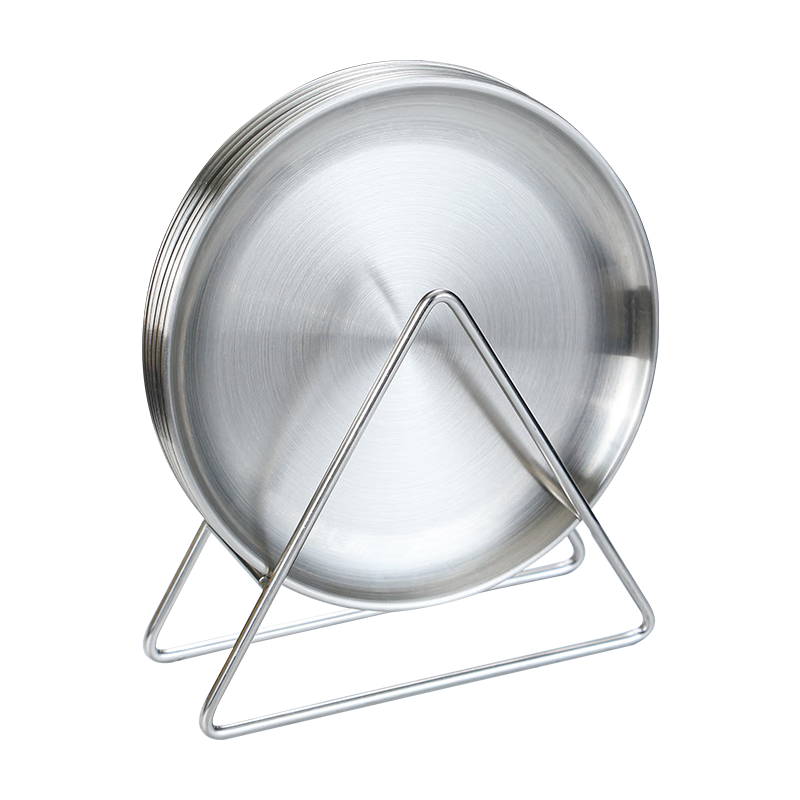 Sudel 6-pack storage rack 14cm stainless steel bone dish high-value with base storage rack bone dish home 6-pack