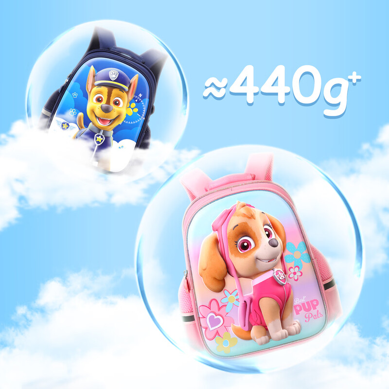 Wang Wang Team Li Da Gong Kindergarten School Bag Lightweight Breathable Large Capacity Chest Buckle Backpack for Children 3-6 Years Old Men's Model