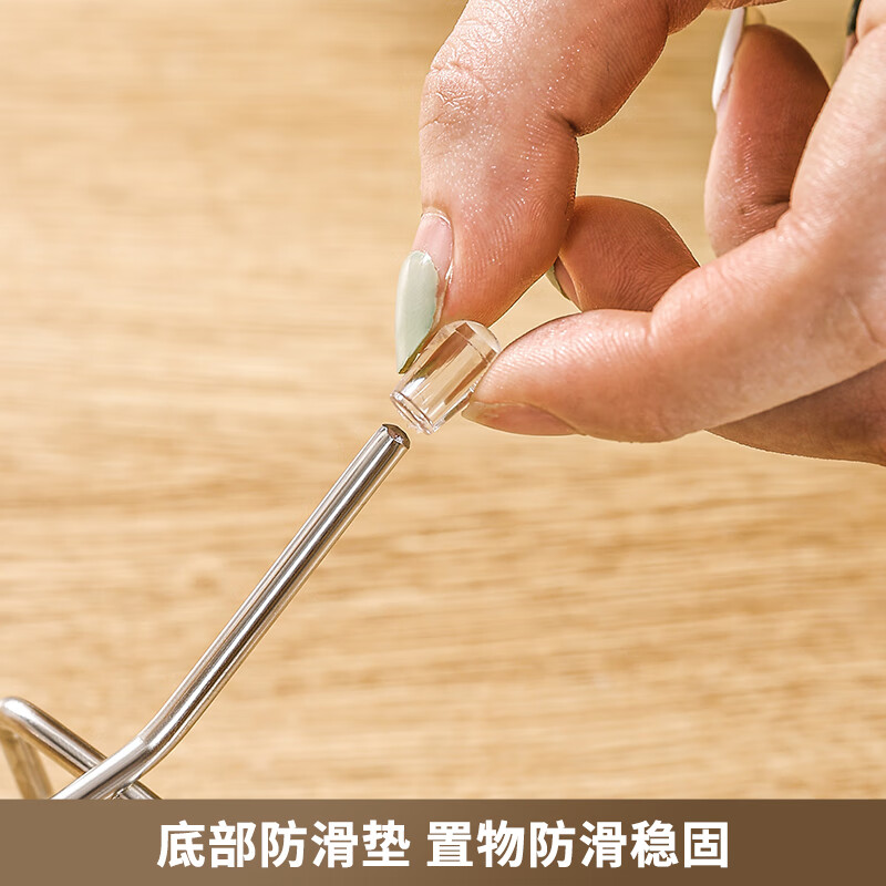 WORTHBUY pot lid rack home kitchen pot lid rack thickened super gravity-resistant stainless steel drain chopping board rack