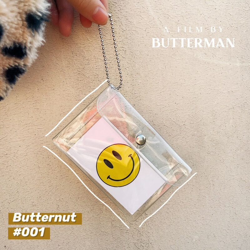 Transparent card holder PVC storage bag pendant bag coin purse plastic key ticket portable ladies small mini glitter transparent