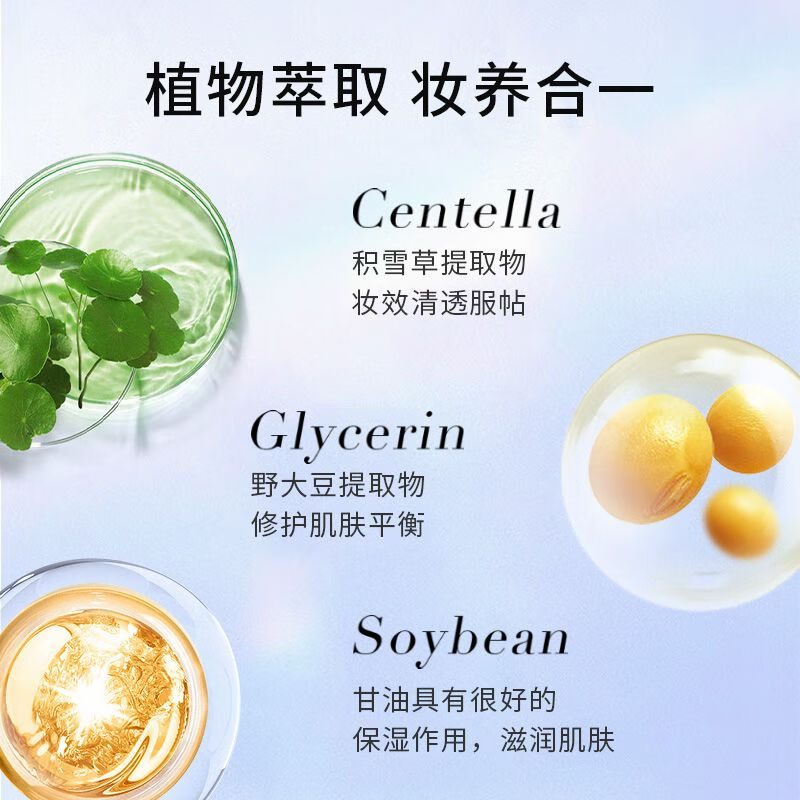 OFILZ Centella Asiatica Isolation Cream Moisturizing Makeup Primer Brightening Skin Tone Conditioning Oil Control Concealer Soft Light Purple 40ml