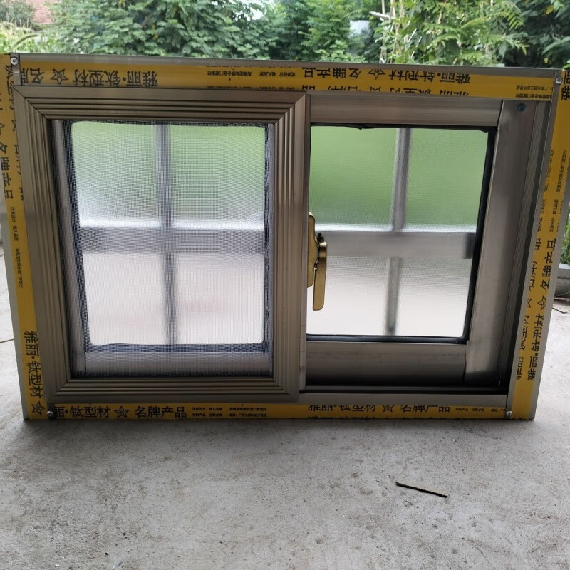 Meikejie aluminum alloy doors and windows custom-made anti-theft integrated windows for rural toilets, kitchens, sliding windows, farm windows, height 40 cm, width 50 cm (frosted)