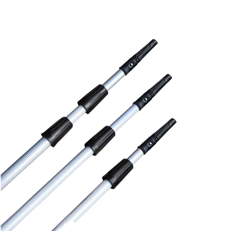 BAIYUN CLEANING AF05003 aluminum alloy telescopic pole for cleaning glass and wiping exterior walls multi-functional extension pole double section 2.4 meters
