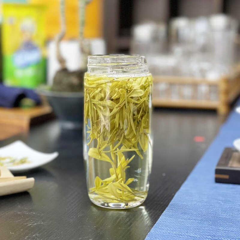 Hu Zhongnan 2024 New Golden Bud Anji Golden Leaf Authentic Alpine White Tea Yuqian Tea Special 250g Gift 5 cans x 50g Free gift box + handbag 250g