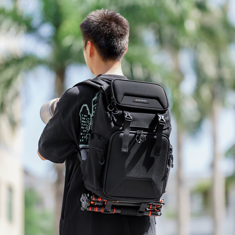 Zhuoer camera backpack multifunctional waterproof hard shell protection professional Canon Sony SLR photography bag outdoor bag large capacity camera storage backpack