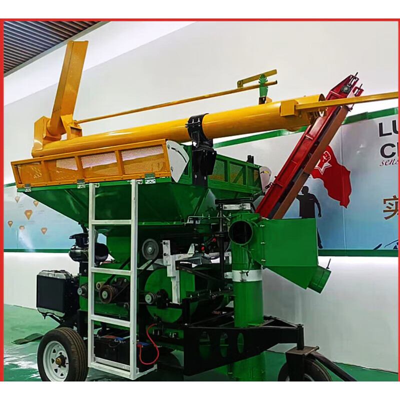 Pupan fully automatic large corn thresher new forklift loading and beating machine dry and wet dual-purpose corn thresher can be loaded on the truck. Please contact customer service for details of the motor model.