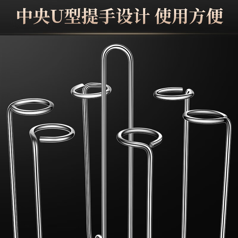 Bomans high-looking 304 stainless steel desktop drain cup holder upside-down tea cup rack home kitchen storage rack 304 stainless steel cup holder