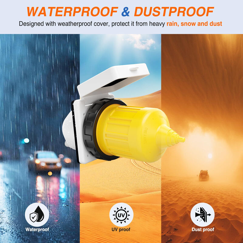 Nilight 30A RV power plug kit, waterproof and dustproof, ETL certified, 125V interface