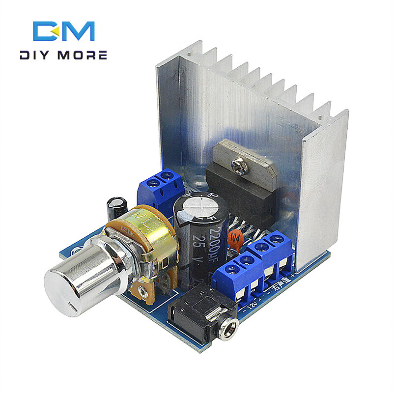 TDA7297 digital power amplifier board module A/B type two-channel noiseless 12V DC DIY kit speaker audio TDA7297 power amplifier board type A + power cord + audio cable
