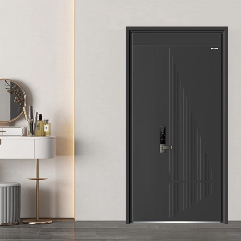 Jingjing entry door Class A anti-theft entry door thickened door leaf security door embedded high-end custom door Prague single door 960*2050