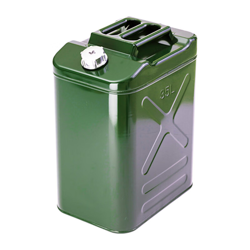 Thickened iron oil barrel, stainless steel gasoline barrel, 30L, 20L, 10L, 5 liter diesel pot, motorcycle special spare fuel tank, standard thickened iron cover (vertical) 20 liters + oil pipe