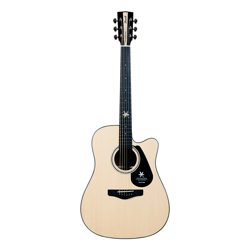 BROOK V6 guitar for beginners, folk plywood guitar for beginners V6N-DCM41 inch wood color, entry for beginners