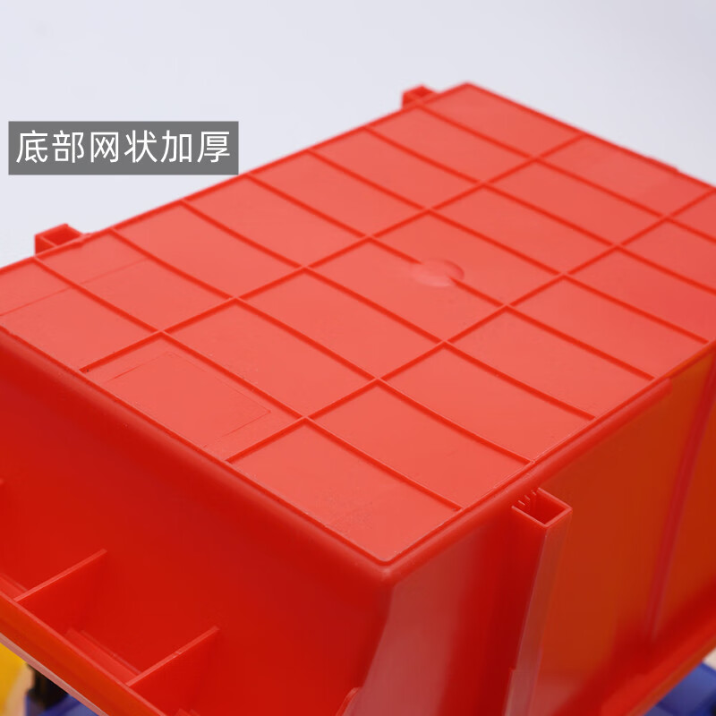 Xingyun thickened parts box F3 thickened 350*280*150 parts storage box warehouse storage shelf hardware screw accessories component oblique mouth material box