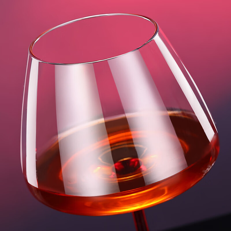 Green Apple Crystal Glass Red Bow Tie Red Wine Glass 460ML Two Elegant Burgundy Wine Goblets