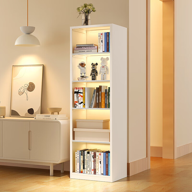 Fukaixiang bookshelf bookcase storage cabinet multi-layer cabinet corner bedside storage cabinet bookshelf floor-to-ceiling all-in-one wall-free installation