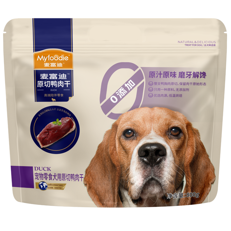 McFoodie Dog Snacks Raw Cut Duck Dried 800g Adult Puppy Teething Stick Training Reward Satisfying Pet Snacks