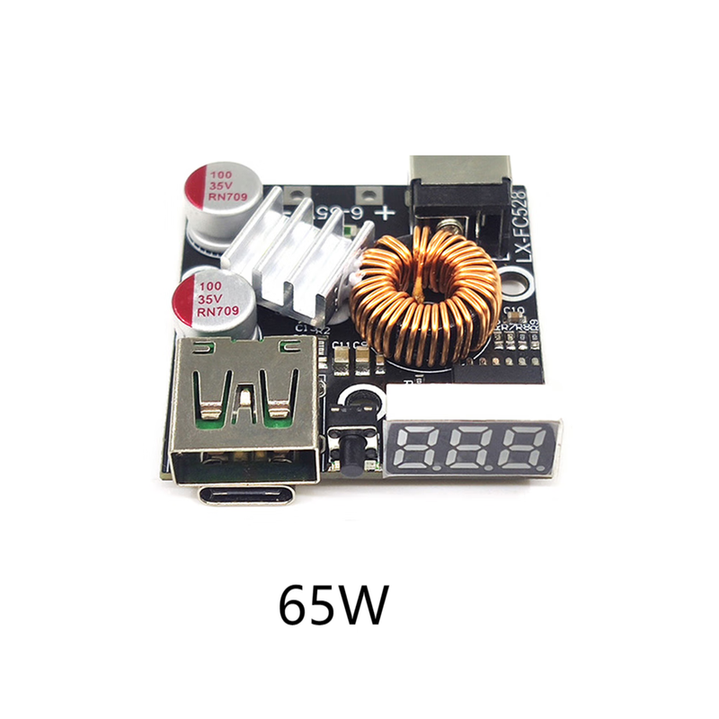 QC4.0 3.0 PD full protocol mobile phone fast charging module mobile phone car charger module 3526 chip 65W