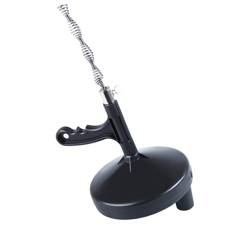 Hand-cranked spiral steel wire pipe dredge, toilet sewer special clogged manual spring dredge artifact, upgraded blue hand-cranked 3 meters