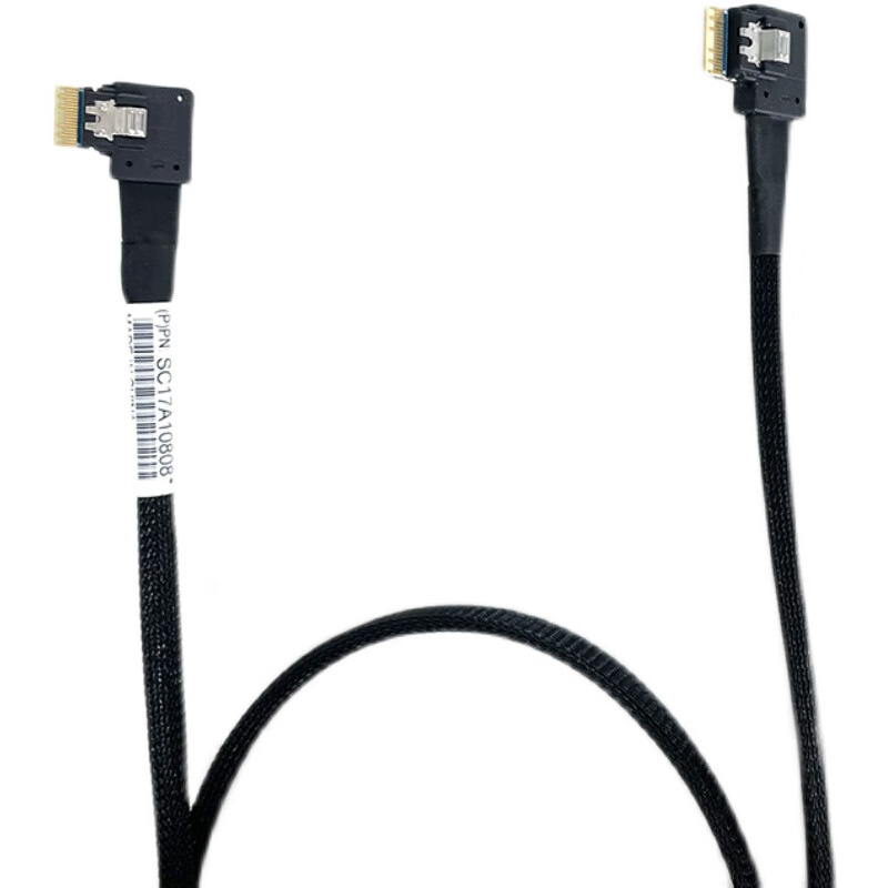 SlimSAS line SFF8654 4i server motherboard disk array card hard disk data cable elbow 1m