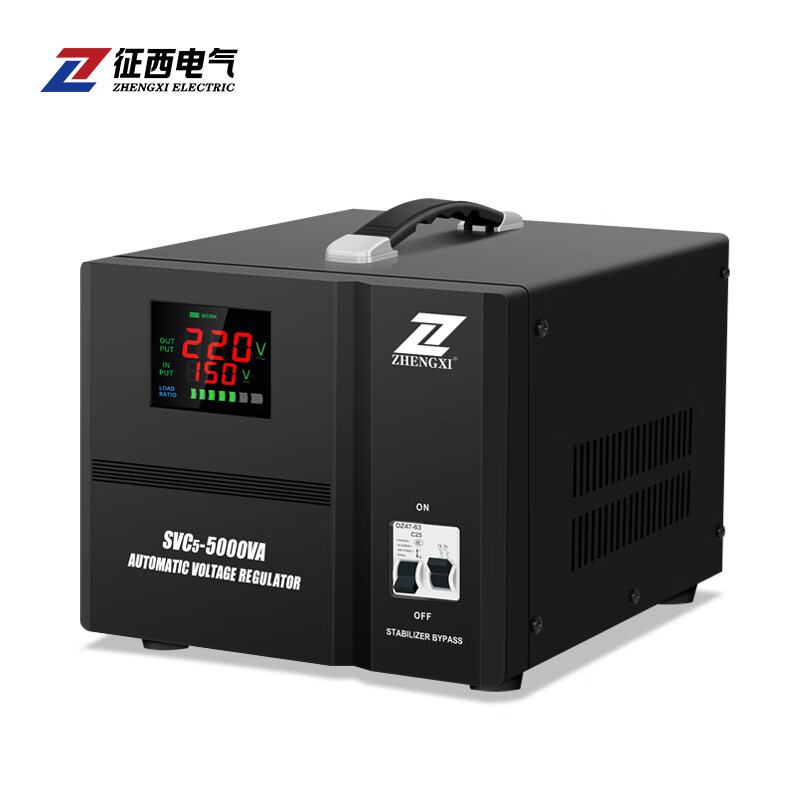 Zhengxi household voltage stabilizer fully automatic 220V with air conditioning high power regulated power supply 5KVA voltage regulator TND-5KVA (pure copper coil can be equipped with air conditioning)