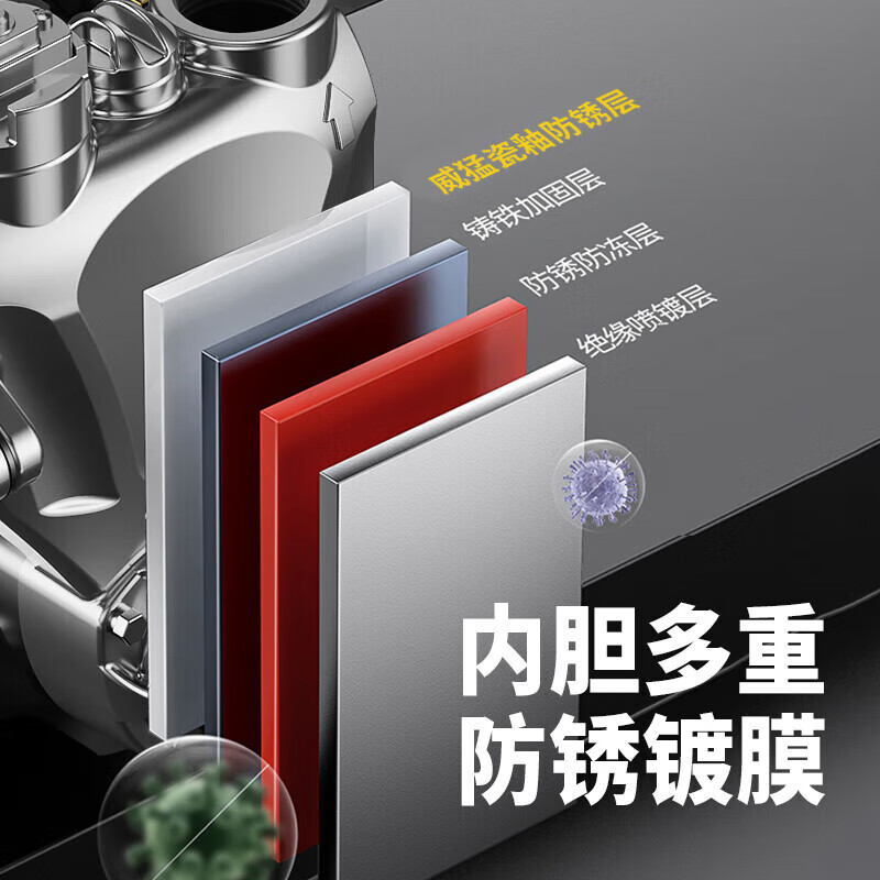 Wittmann 600W household booster pump self-priming pump hot water fully automatic well water pipeline whole house pump can be installed at home