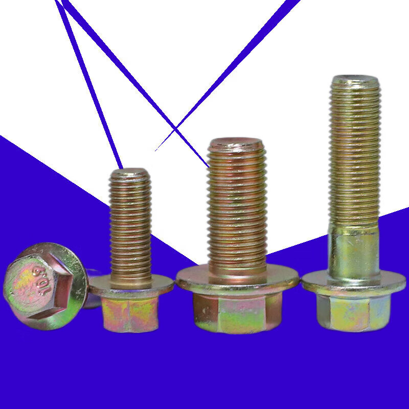 XMSJM10M12125 galvanized grade 88 high strength fine thread flange external hexagonal screws grade 109 flange bolts M10*1 point 25*165 pieces 8 points grade 8