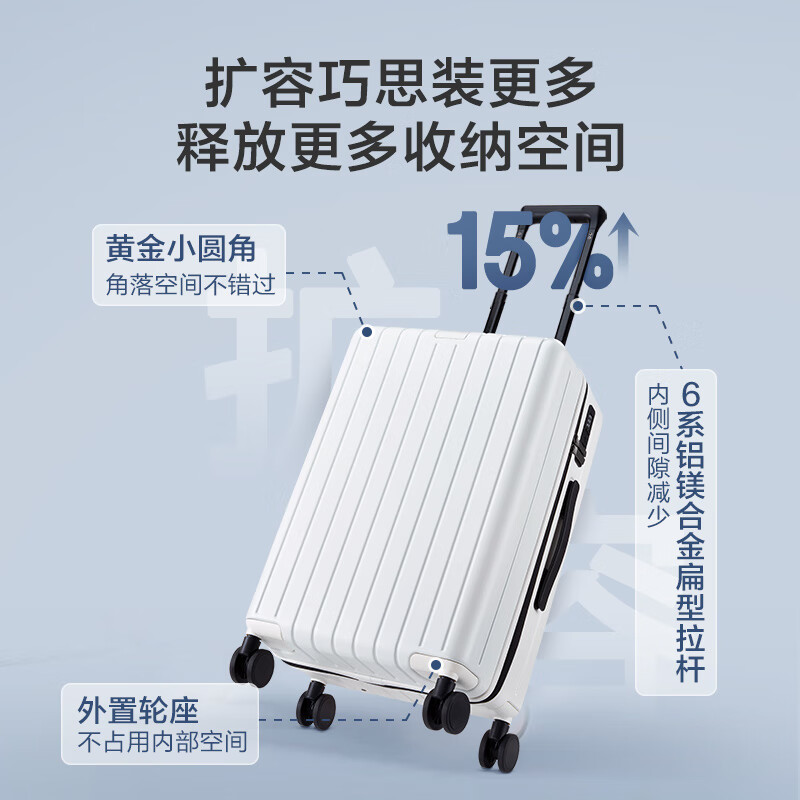 Boundless suitcase made in Tokyo, German PC men's and women's trolley case, boarding suitcase, leather suitcase, graphite gray 20 inches