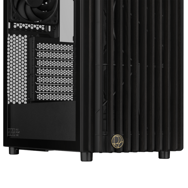 95% new ASUS ProArt PA401 wood art version chassis, powerful cooling/wood art front air intake grille/tool-free disassembly/power button lock/PWM one-button setting