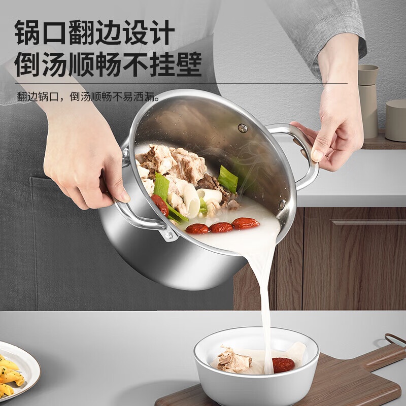 Kangbach JD exclusive wok, soup pot and frying pan three-piece pot set complete set for home kitchen cooking non-stick pan JD exclusive 3-piece set KGX-T03Y