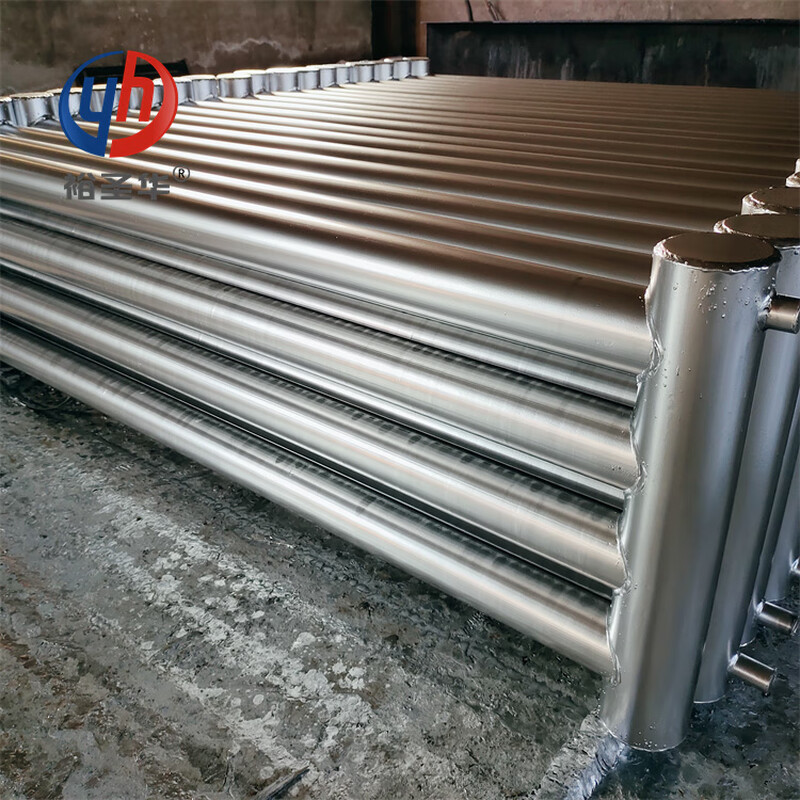 Yushenghua A-type steam light exhaust pipe radiator for heating chicken coop. Industrial large-diameter steel smooth tube radiator. Can be customized by calling us. 600mm*550mm.