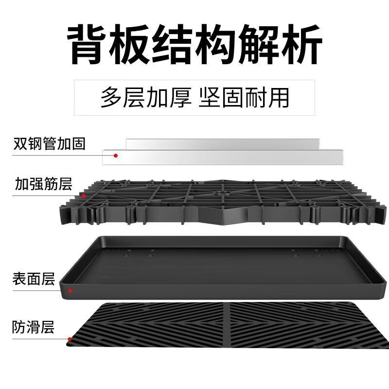 Haojiaju folding flat trolley, double steel tube load capacity 900 catties, 90*60cm 5 inch light tone wheel, hand push and cargo handling, small trailer decoration factory