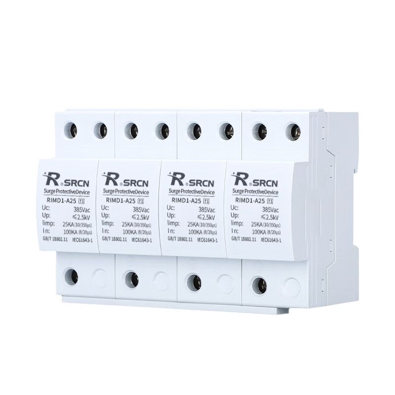 Shanghai People's first-level surge protector T1 lightning surge protection SPD12.5KA15KA25KA (10/350 s) 4P 25KA