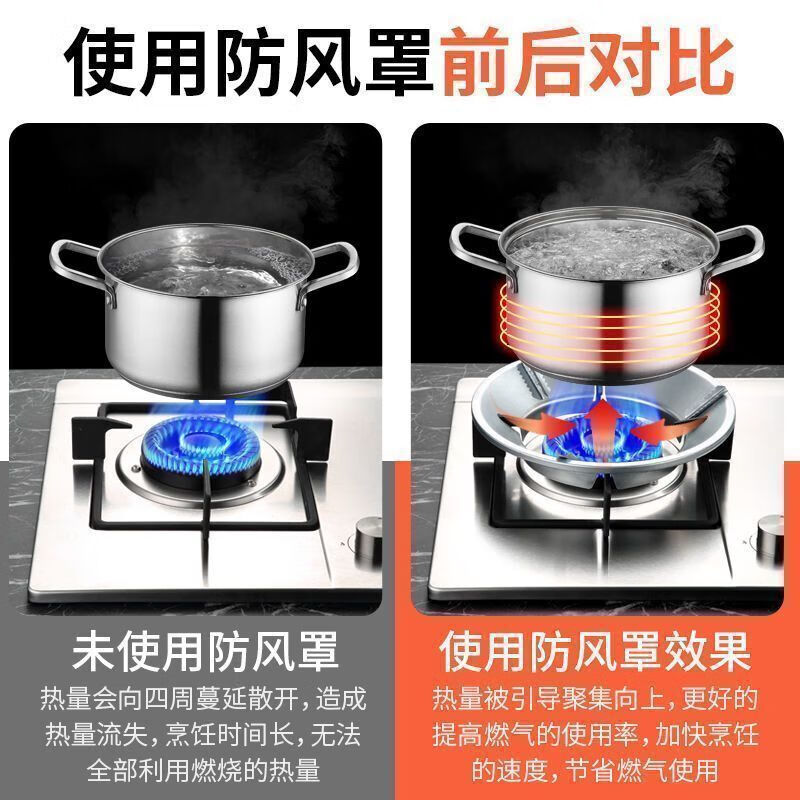 Jin sister-in-law household energy-saving gas stove gas stove fire cover windproof thickening high temperature resistant commercial heat insulation windshield universal type high efficiency and energy saving | increase and thicken