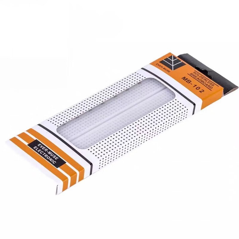 Noran 830-hole breadboard DIY electronic kit experiment board circuit board hole board MB-102 breadboard with adhesive 165 56 8.5mm