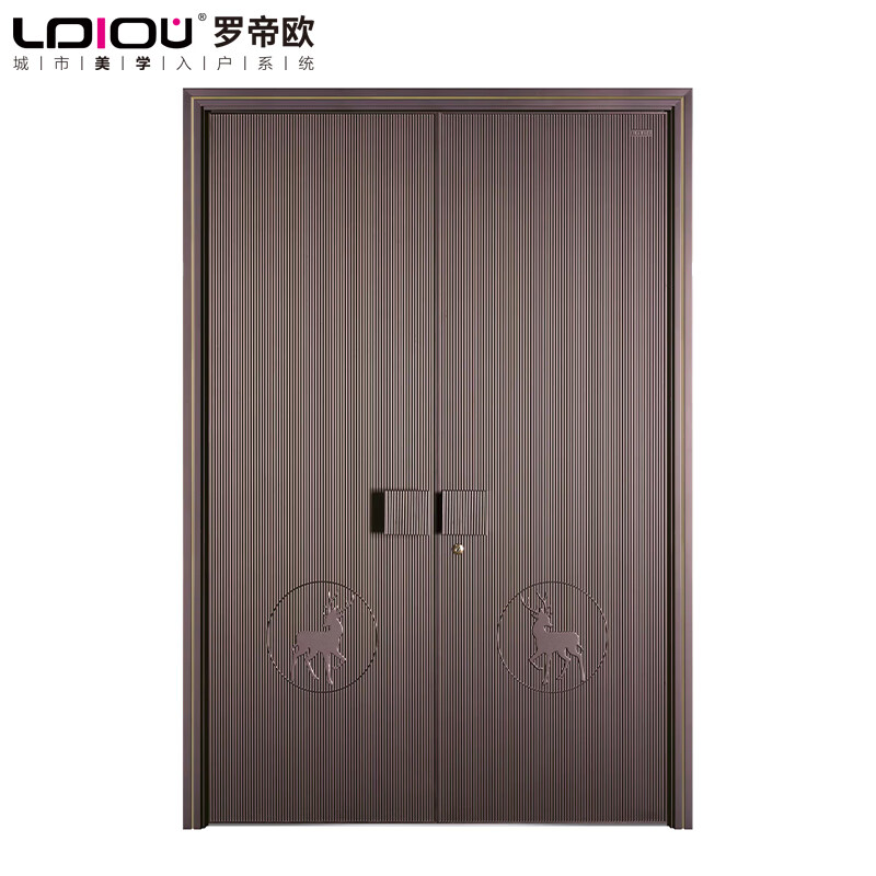 Carbon steel micro-broken bridge, finely carved style system door, high-end light luxury safety door, finely carved cast aluminum door, customized square price