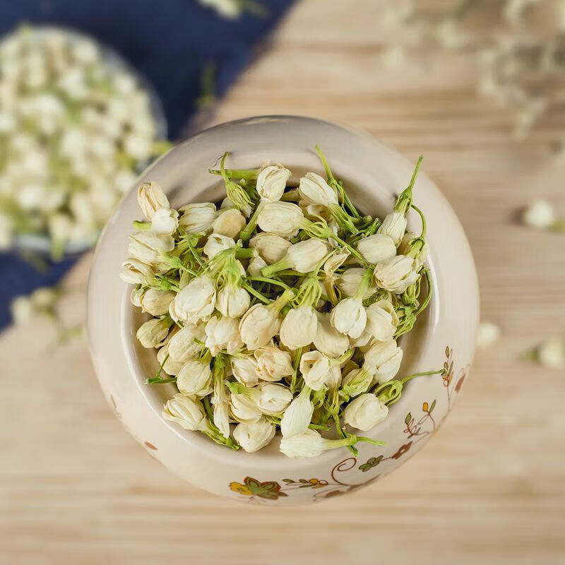 Jieyi Jasmine Bud Tea Natural New Tea Jasmine Tea Strong Fragrance Type Pregnant Women Sold Herbal Tea Jasmine Sample 50g