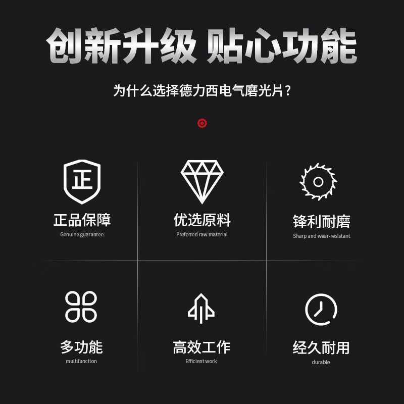 Delixi electrical grinding disc 100*6 polishing disc angle grinder thickened grinding wheel sheet metal special hand grinder polishing disc green 100*6*16mm 1 piece